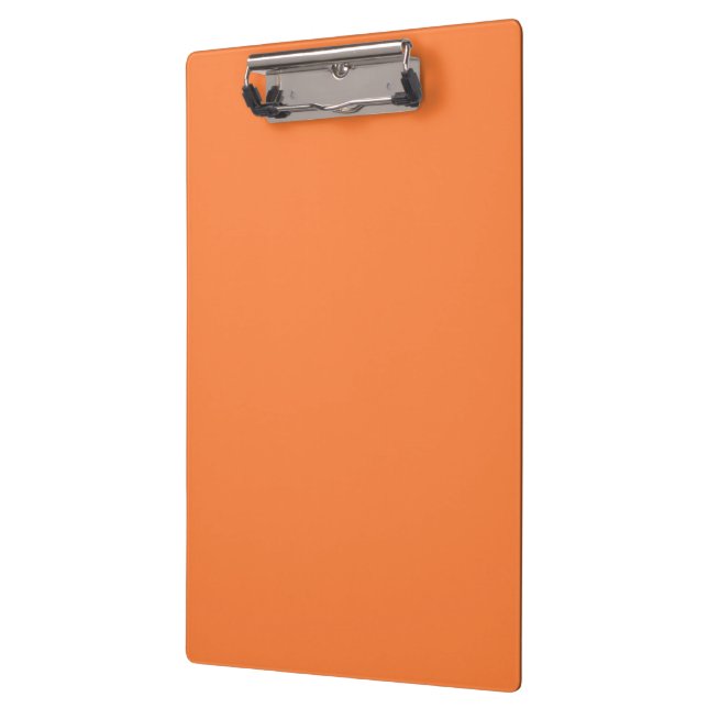 Orange Peel Solid Color Clipboard (Left)