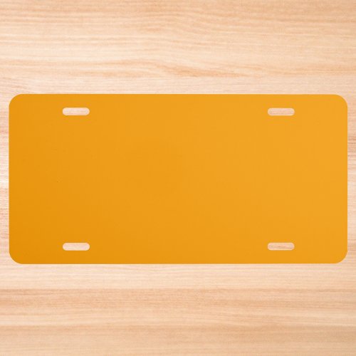 Orange Peel Solid Color License Plate