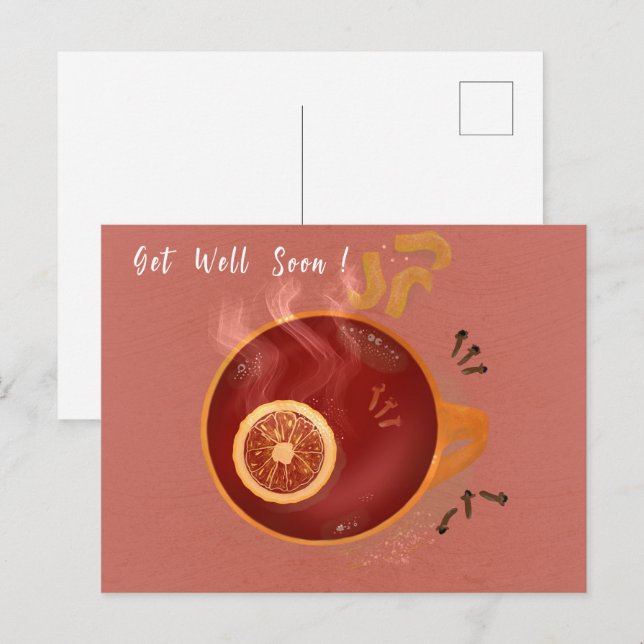 Orange Peel Tea Postcard (Front/Back)