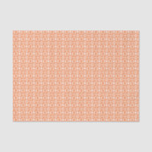 Orange Peel With White Crochet Lace Pattern