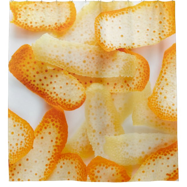 Orange peels shower curtain (Front)