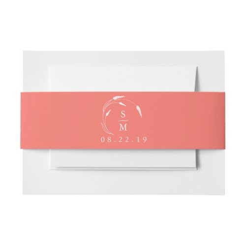 Orange Personalized Invitation Belly Bands Invitation Belly Band