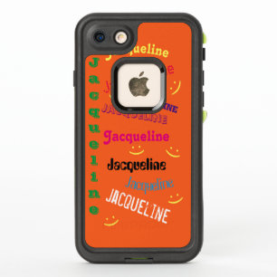 Orange Personalized Name Phone Case