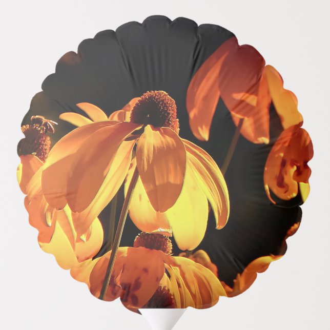 Orange Petals on Daisy Blossom Balloon (Back)