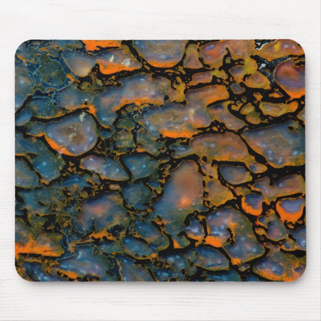 Orange Petrified dinosaur bone Mouse Pad (Front)