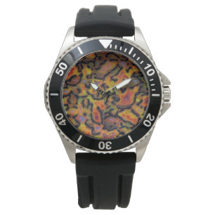 Orange Petrified Dinosaur Bone Watch