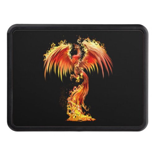 Orange Phoenix Rises From The Fiery Ashes Fantasy Hitch Cover