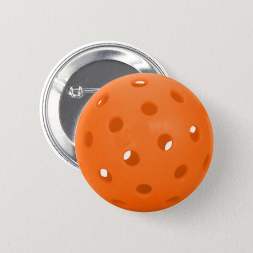 Orange Pickleball Ball Fun Pickleball Accessory Button