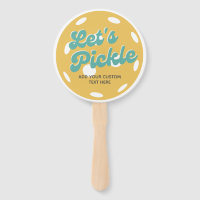 Orange Pickleball Let's Pickle Personalized Text