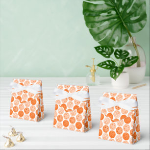 Orange Pickleballs on White Pickleball Party Favor Boxes
