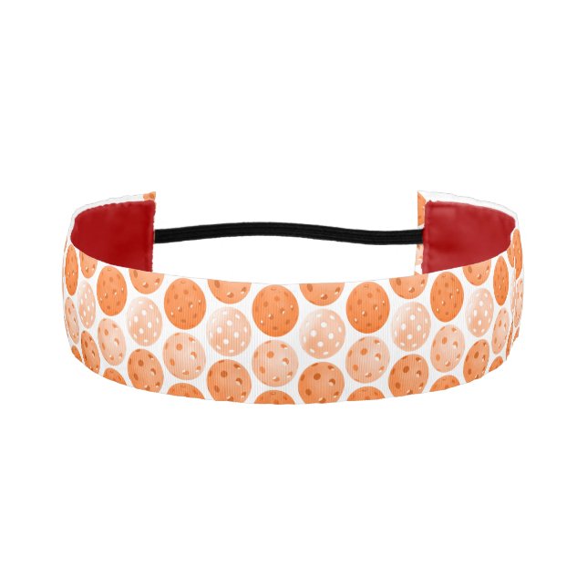 Orange Pickleballs - Pickleball Hair Don't Care Athletic Headband (Front)