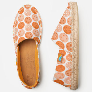 Orange Pickleballs Slip-On Off Court Stylish Espadrilles