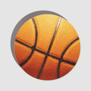 Orange Pimply Basketball, Car Magnet