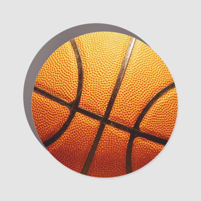 Orange Pimply Basketball, Car Magnet (Front)