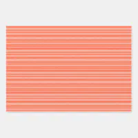 Boho Striped Birthday Girl Baby Shower Pink Orange Wrapping Paper