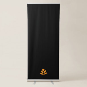orange, pink and white Vertical Retractable Banner