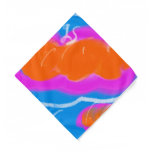 orange pink blue bandana