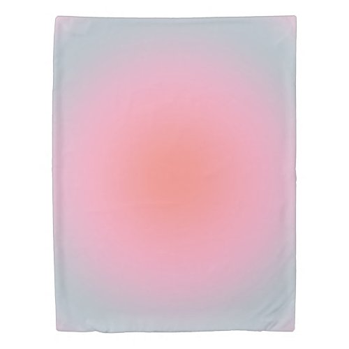 Orange Pink Blue Gradient Pastel Abstract Gradient Duvet Cover