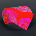Orange Pink Floral Rose Colorful Modern Stylish Neck Tie<br><div class="desc">Designed with cool orange pink floral patterns that makes a great gift or party favor for birthdays,  weddings,  wedding anniversary or any events or celebrations!</div>