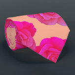 Orange Pink Floral Rose Modern Colorful Bright Neck Tie<br><div class="desc">Designed with cool orange pink floral patterns that makes a great gift or party favor for birthdays,  weddings,  wedding anniversary or any events or celebrations!</div>