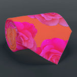Orange Pink Floral Rose Modern Colorful Stylish Neck Tie<br><div class="desc">Designed with cool orange pink floral patterns that makes a great gift or party favor for birthdays,  weddings,  wedding anniversary or any events or celebrations!</div>