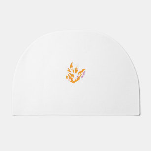 orange, pink illustration Design Doormat