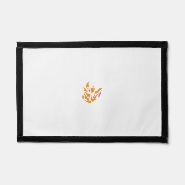 orange, pink illustration Design Pennant (Front)