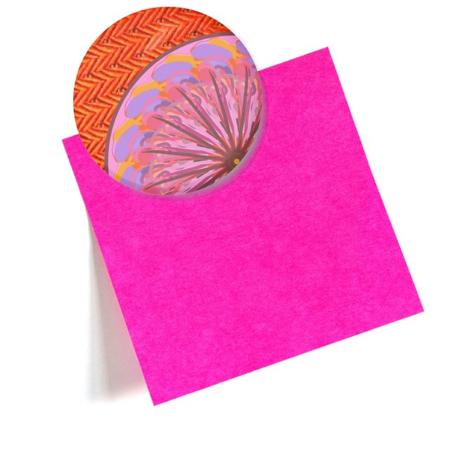 Orange & Pink Mandala Magnet Bottle Opener (Creator Uploaded)