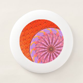 Orange & Pink Mandala Wham-O Frisbee