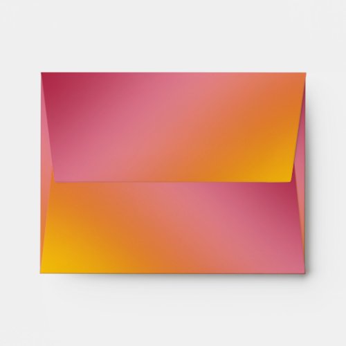 Orange Pink Ombre Gradient Blur Abstract Design Envelope