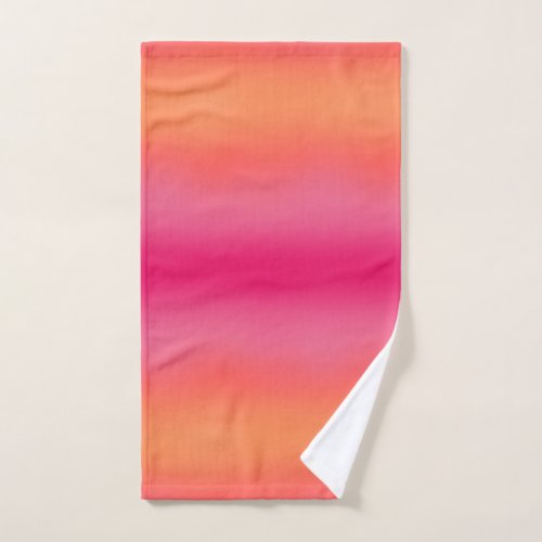 Orange Pink Ombr Hand Towel