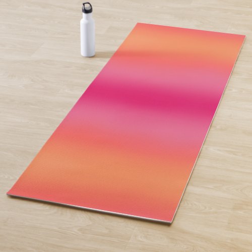 Orange Pink Ombr Yoga Mat