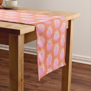 Orange Pink Pumpkin Table Runner