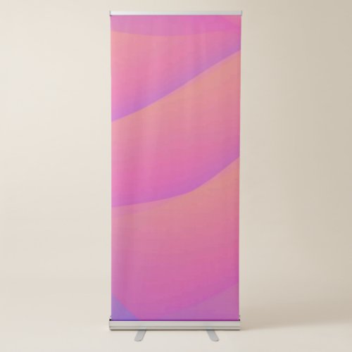 Orange Pink Purple Gradient Best Vertical Retractable Banner