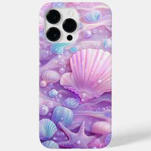 ORANGE PINK PURPLE PASTEL SEASHELLS SEAWEED Case-Mate iPhone 14 PRO MAX CASE