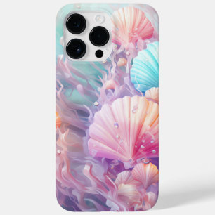 ORANGE PINK PURPLE PASTEL SEASHELLS SEAWEED Case-Mate iPhone 14 PRO MAX CASE