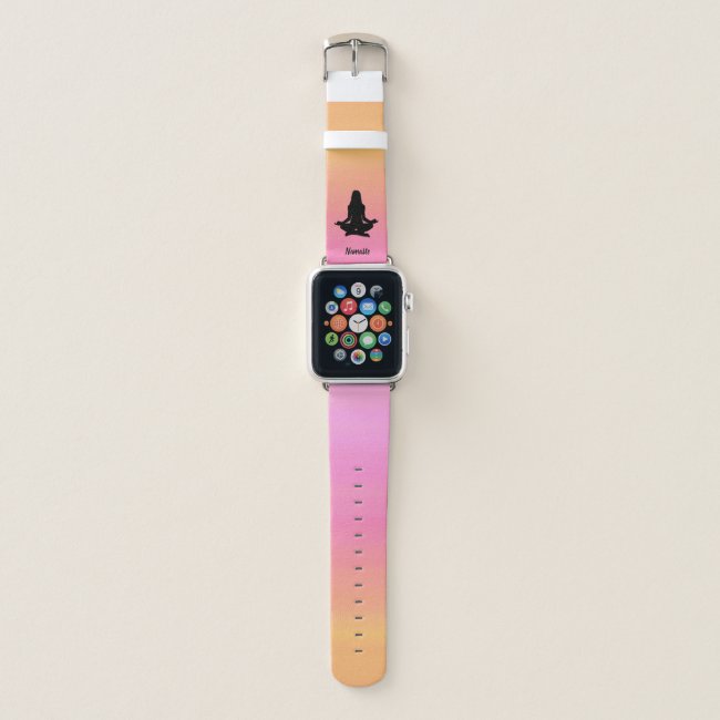 Orange Pink Rainbow Sunset Apple Watch Band