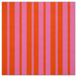 Orange Pink Stylish Stripes Pattern Design  Fabric