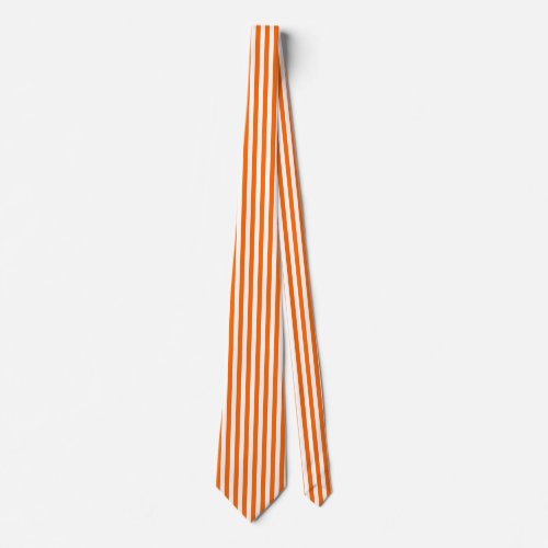 Orange Pinstripe Tie