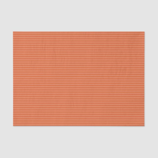 Orange Pinstripes Tissue Paper (Front)