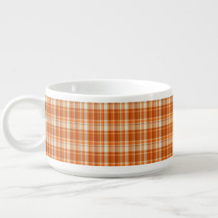 Orange plaid bowl