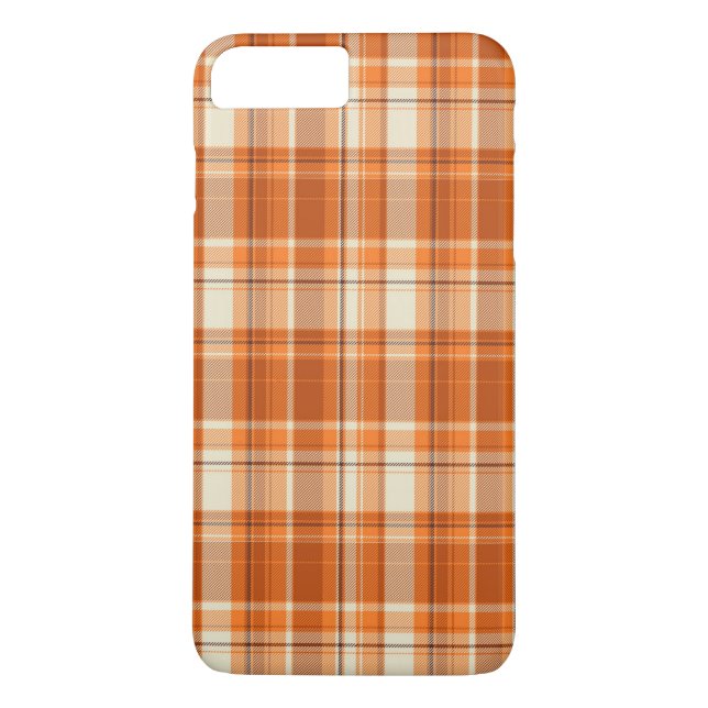 Orange plaid Case-Mate iPhone case (Back)