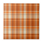 Orange plaid tile