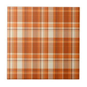 Orange plaid tile