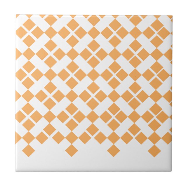 Orange Plaid Tile (Front)