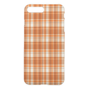 Orange plaid iPhone 8 plus/7 plus case
