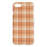 Orange plaid iPhone SE/8/7 case