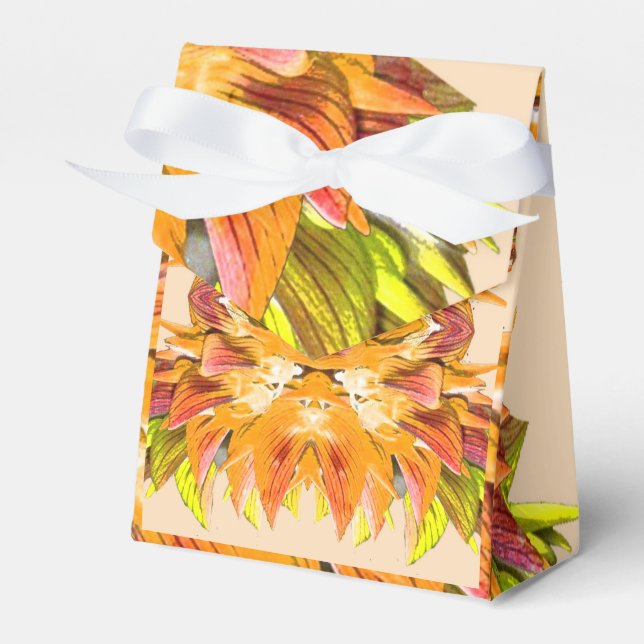 ORANGE PLANT - Digital Fractal Art - Favor Boxes (Front Side)