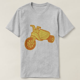 Orange Plastic Tricycle Graphic T-Shirt