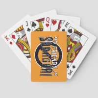 ORANGE Playing Cards for Shanghai Rummy